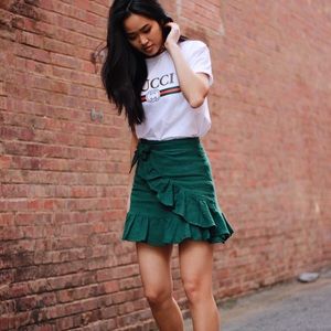 Verge Girl wrap skirt green AU6 size 0